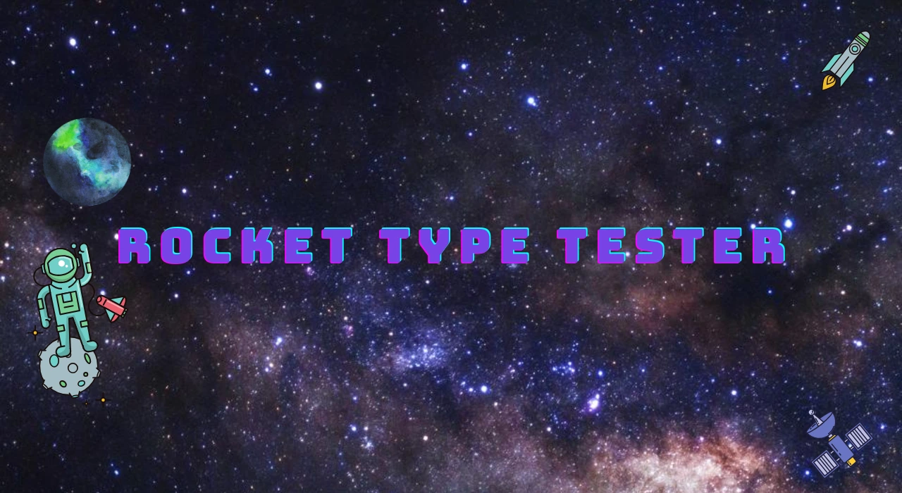 Rocket Type Tester gameplay screen